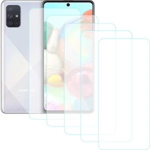 Samsung Galaxy A71 Temperli Cam Ekran Koruyucu 5li Eko Paket Şeffaf