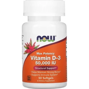 Now Foods Vitamin D-3 50.000 IU 50 Softgels