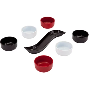 7 Parça Kırılmaz Melamin Kahvaltı Seti Sosluk Çerezlik 7 cm