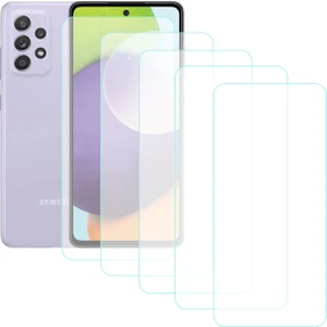 Samsung Galaxy A52 Temperli Cam Ekran Koruyucu 5li Eko Paket Şeffaf