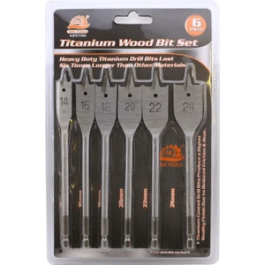 Cmc Bits Saplı Yaprak Matkap Ucu Seti 14-16-18-20-22-24 mm (6 Parça)