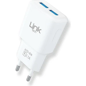 Linktech T445 Auto-Id Özellikli 2x USB 2.1A Şarj Adaptörü
