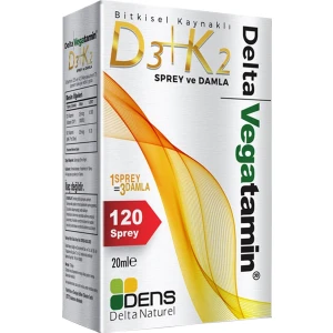 Delta Naturel Vegatamin D3+K2 120 Spr