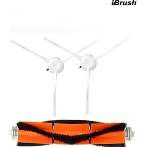 iBrush 1C Vacuum Mop Uyumlu 2li Yan Fırça ve 1li Ana Fırça