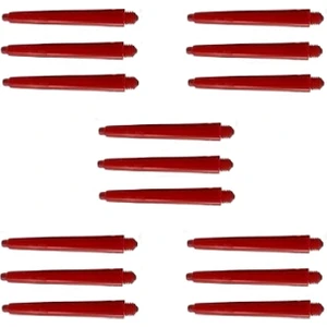 5 Set (15 Adet) 35 mm Nylon Dart Şaft-Shaft. Kırmızı