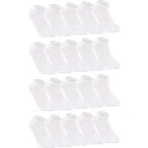 Bay ve Bayan Pamuklu Bilek Boy Patik Çorap 20'li Paket