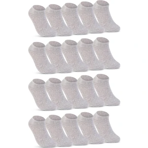 Bay ve Bayan Pamuklu Bilek Boy Patik Çorap 20'li Paket