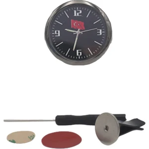 Araç Saati Türk Bayrağı Model / Gosa29