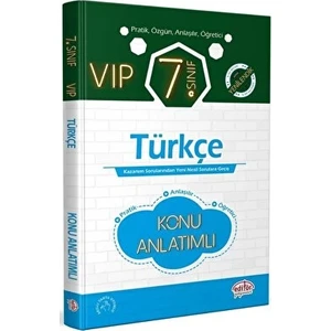 Editör Yayınları 7. Sınıf Vıp Türkçe Hızlı Konu Anlatımlı