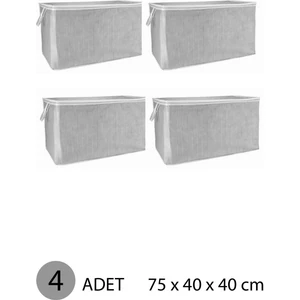 Yastık Hurcu Maxi Hurç 75 x 40 x 40 cm Gri - 4 Adet