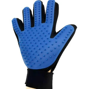 Milena Life Evcil Hayvan Kedi ve Köpek Tüy Toplama Yıkama Eldiveni Mavi Renk 16X23 cm 1 Adet