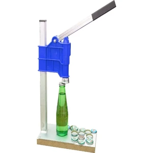 Sos Şişe Kapatma Aleti Mavi Soda Gazoz Şişe Kapak Kapatma Makinesi 200 Adet Kapak