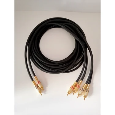 YSN Amfi Rca Kablosu El Yapımı %100 Bakır Parazit Yapmaz 2 Giriş 4 Çıkış Anfi Rca Kablosu 5