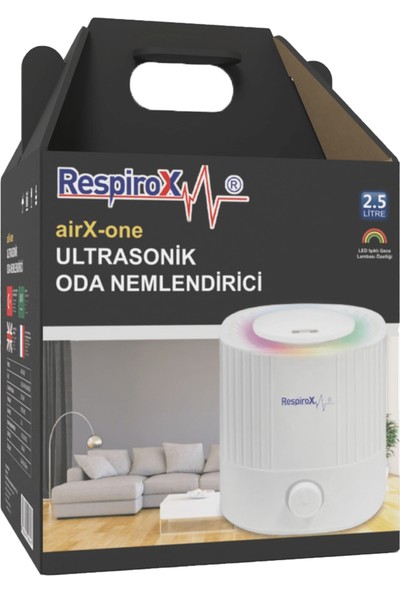 Respirox Airx-One Ultrasonik Ultrasonik Soğuk Buhar Makinesi Oda Nemlendirici