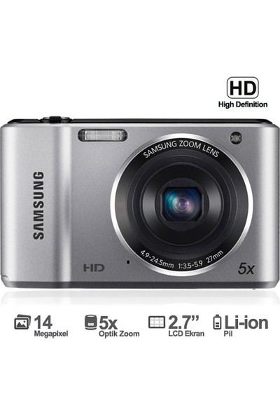 Samsung ES91 14.2 Mp 5x Optik 2.7" LCD Hd Video Dijital Fotoğraf Makinesi Teşhir Outlet