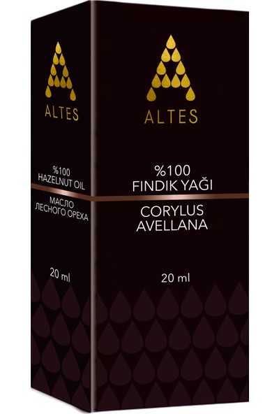 Altes Saf Fındık Yağı Soğuk Sıkım 20 ml