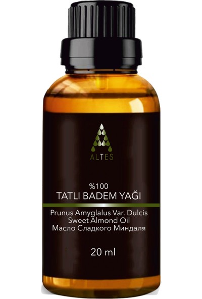 Altes Saf Tatlı Badem Yağı Soğuk Sıkım 20 ml