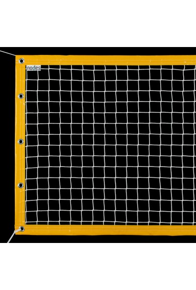 Nodes 100*400CM - Mini Tenis - Voleybol - Ayak Tenisi Filesi - Profesyonel - Sarı