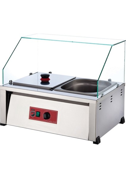Silverinox Endüstriyel Elektrikli Set Üstü 2 Gözlü Benmari