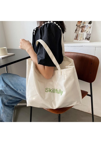 Minimalist Öğrenci Büyük Kapasiteli Kadın Çantası