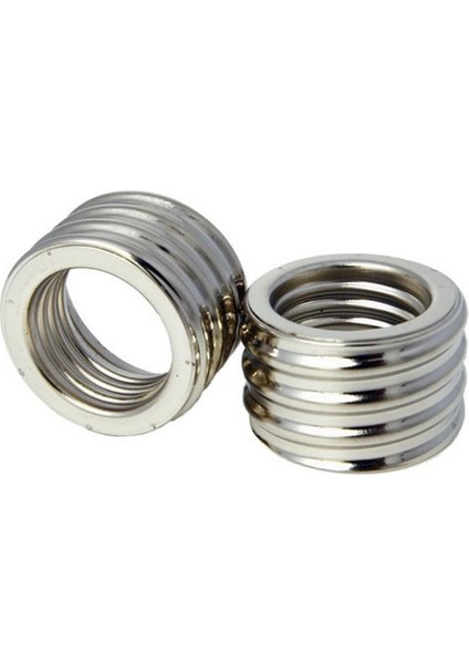 E40 To E27 Duy Dönüştürücü Adaptör (E40 Duyda E27 Ampul) (Metal)