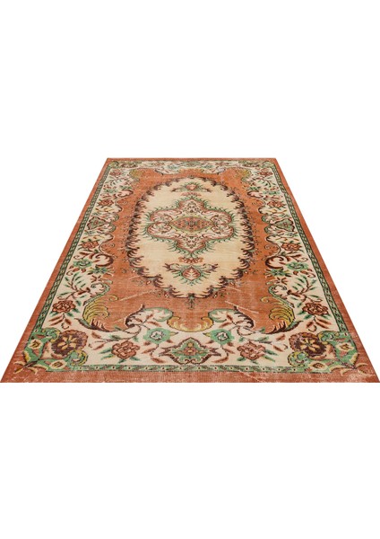 Klasik Modern Vintage Eskitme El Dokuma Halı 185 x 263 cm 9384