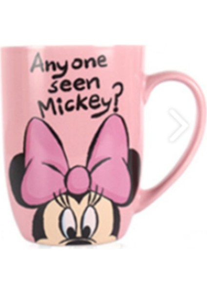 1 Parça 500 ml Disney Mickey Minnie Karikatür Seramik Su Fincanı Kahve Süt Kupa Ev Ofis Koleksiyonu Bardaklar Kadın Kız Hediyeler | Kupalar (Yurt Dışından)