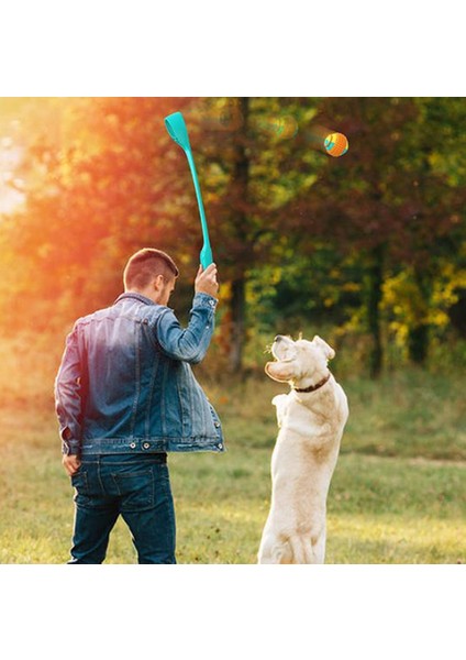 Top Fırlatma Cihazı Köpek Atma Top Oyuncak Köpek Yavrusu Açık Hava (Mavi Göl) (Yurt Dışından)
