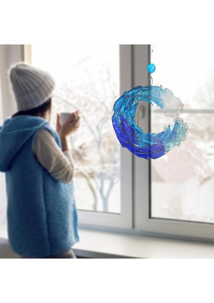 Asılı Süslemeleri Okyanus Suncatcher Akrilik Rüzgar Çanları Sanat Yaşam Dekorasyon Dıy Zanaat Hediye El Yapımı Açık Indoorhome Dekor | Rüzgar Çanları ve asılı Süslemeler (Yurt Dışından) modelleri