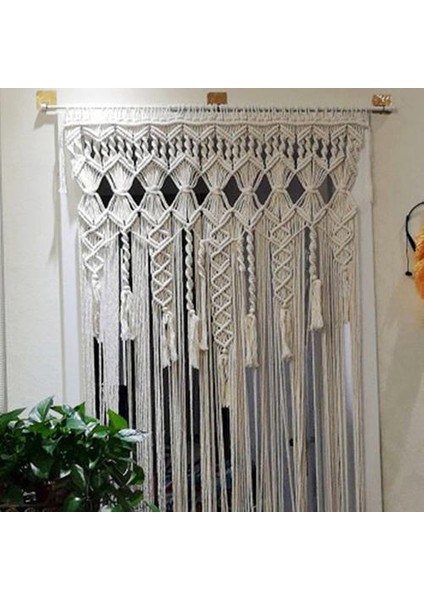 Boho Goblen Duvar Asılı Makrome Dokuma Kapı Perdesi Bölücü Asılı Dream Catcher Goblen Yatak Odası Oturma Odası Dekor Için | Dekoratif Gobiyeller (Yurt Dışından)