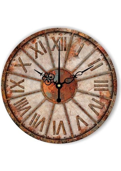 Dondurulmuş Sessiz Dekoratif Duvar Saati Soyut Duvar Dekorasyon Saat Izle Oturma Odası Için Vintage Ev Dekor Duvar Saati Hediye | Saat Soyut | Duvar Saati Dekoratif Duvar Saati (Yurt Dışından)