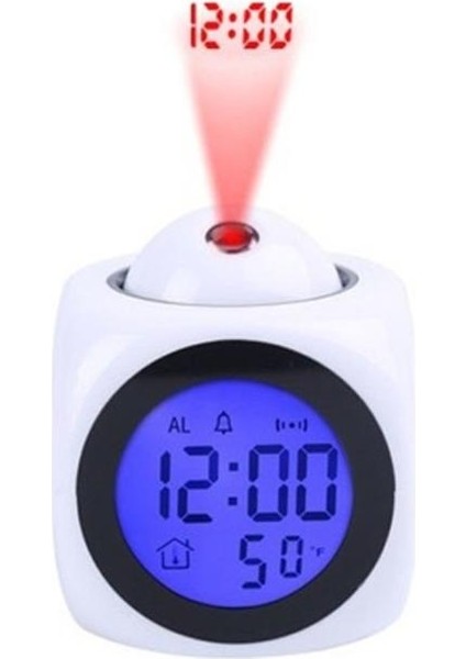 Ev Projeksiyon Dijital Hava LCD Snooze Saat Çan Alarm Ekran Arka Işık LED Projektör Ev Saati Zamanlayıcı Ev Dekor Araçları | Alarm Saatleri (Yurt Dışından) fırsatları