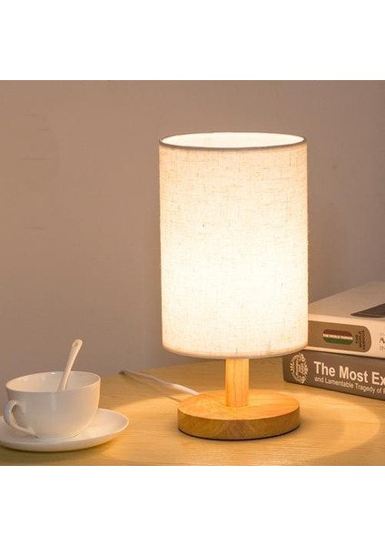 Basit Modern Masa Lambası Yatak Odası Çalışma Başucu Lambası Katı Ahşap Yaratıcı Doğum Günü Hediyesi Gece Lambası Dekorasyon Ab / Abd / Ingıltere Fiş | LED Masa Lambaları (Yurt Dışından)