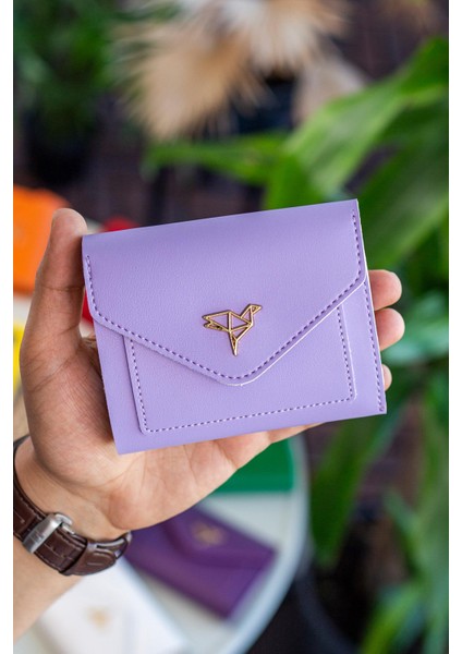 Columbia Vegan Deri Bozuk Para Gözlü Bol Kartlıklı Mini Kadın Cüzdanı