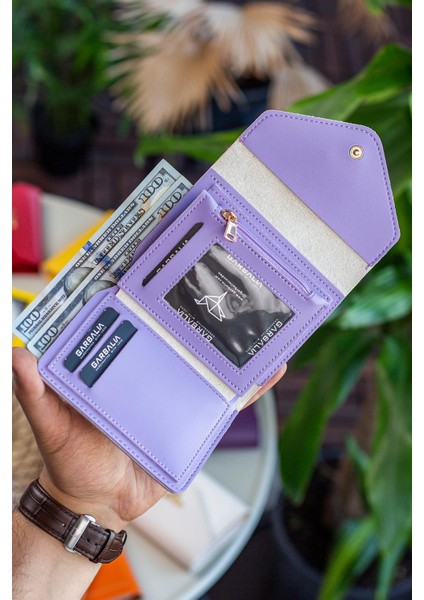 Columbia Vegan Deri Bozuk Para Gözlü Bol Kartlıklı Mini Kadın Cüzdanı modelleri