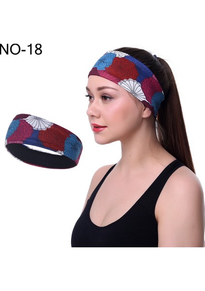 Spor Elastik Kafa Bandı - Çok Renkli (Yurt Dışından)