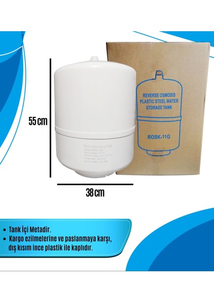 40 Litre Su Arıtma Tankı 11 Galon
