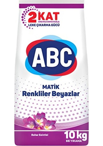 Matik Toz Çamaşır Deterjanı 30 kg (3 Paket x 10 Kg) Bahar Esintisi/renkliler Beyazlar