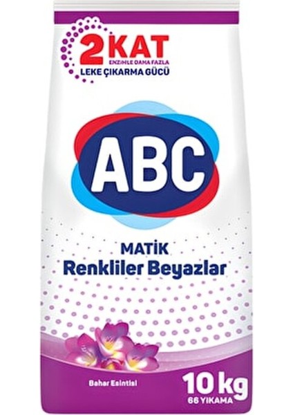 Matik Toz Çamaşır Deterjanı 10 kg Bahar Esintisi/renkliler Beyazlar