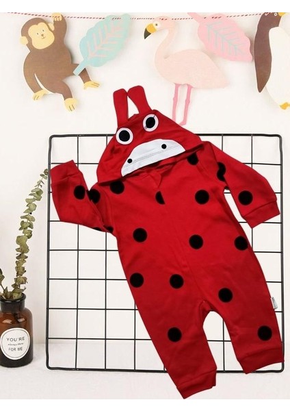 Babybonta Kız Bebek Uğur Böceği Tulum 6-24 Ay