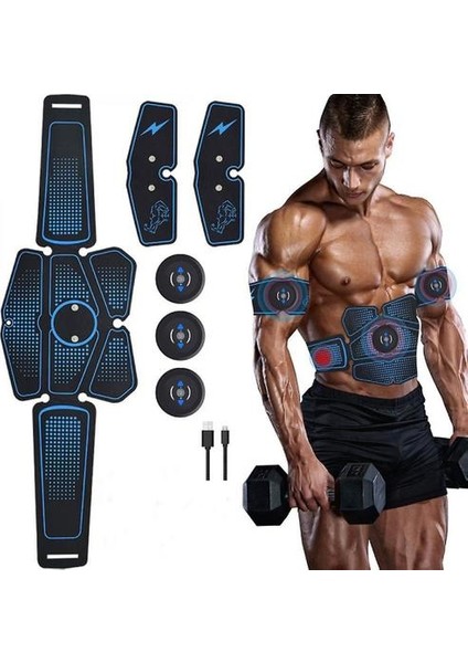 Akıllı Ems Kas Eğitim Dişli Spor Elektrikli Kemer Masajı (Yurt Dışından)