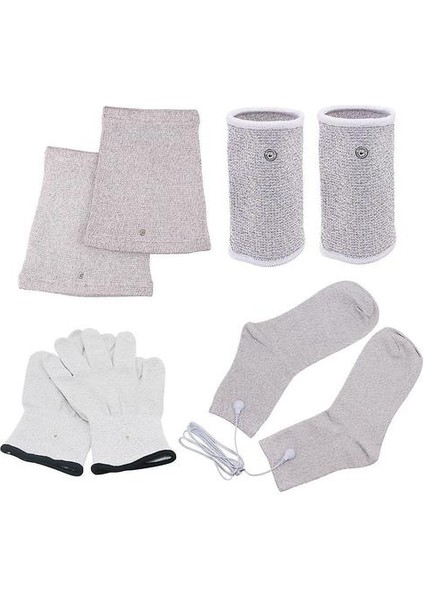 Ems Elektrot Arıtma Eldivenleri + Çorap + Diz Pedleri + Bilgiler Acupressure Cihazı(Yurt Dışından)