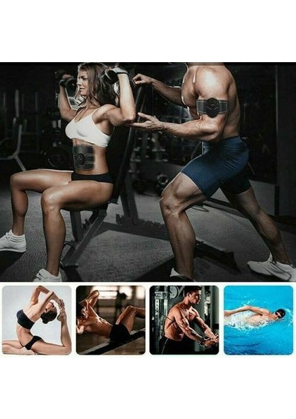 Abs Stimülatör Karın Kas Eğitim Kiti Tonlama Kemeri (Yurt Dışından)