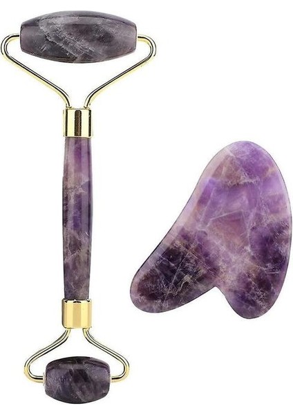 Natural Jade Roller - Kırışıklıklar Için% 100 Doğal Kuvars Taş Yüz Masajı (Yurt Dışından)
