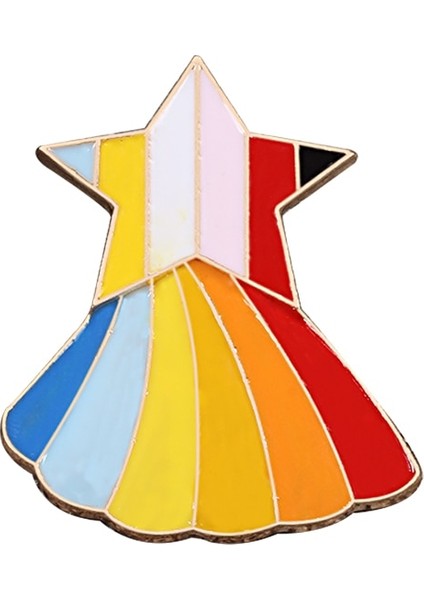 Gökkuşağı Rozet - Çok Renkli (Yurt Dışından)