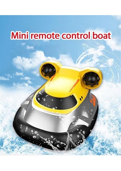 2.4g Kablosuz Mini Hovercraft Oyuncak Su Elektrikli Uzaktan Kumanda Tekne Kontrol Uzaktan Speedboat Yelken Modeli Rc Denizaltı | Rc Denizaltı (Sarı) (Yurt Dışından)