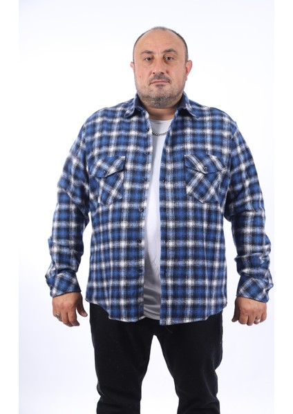 Oduncu Gömlek Çift Cep Kapaklı Small Plaid 22217-SAKS