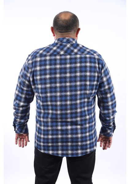 Oduncu Gömlek Çift Cep Kapaklı Small Plaid 22217-SAKS