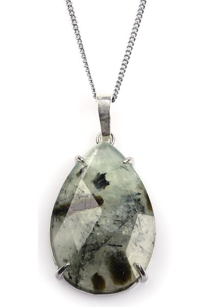 Prehnite Doğal Taş Kolye