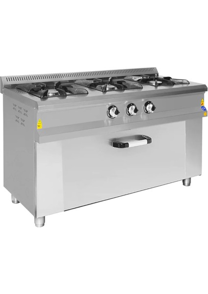 Karacasan Endüstriyel 140X60 cm 3+1 Elektrikli 3 Lü Kuzine Ocak